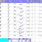 加工帳入力画面 加工帳入力画面